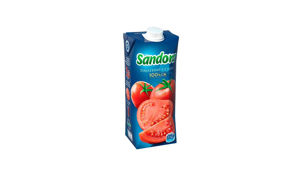 Сік томатний Sandora 0,5 л меню Monoпіца